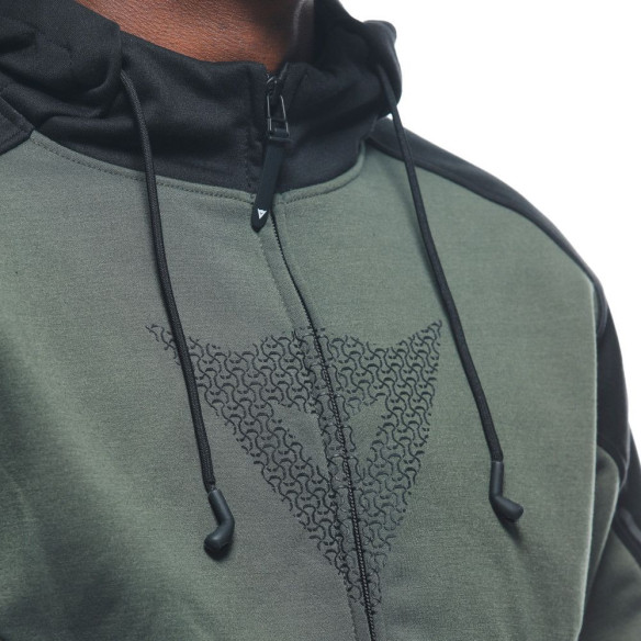 Hanorac Moto Daemon/X Safety Full Zip Green/Black 25
