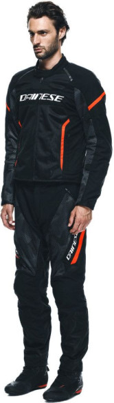 Geaca Moto Racing Textila Air Frame 3 Tex Black/Black/Red/Fluo 25