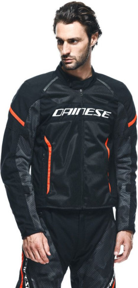 Geaca Moto Racing Textila Air Frame 3 Tex Black/Black/Red/Fluo 25