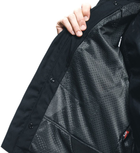 Geaca Moto Racing Textila Air Frame 3 Tex Black/Black/Red/Fluo 25