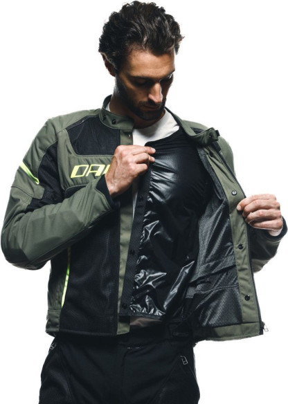 Geaca Moto Racing Textila Air Frame 3 Tex Green/Black/Fluo/Yellow 25
