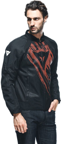 Geaca Moto Racing Textila Herosphere Tex Black/Red/Tarmac 25