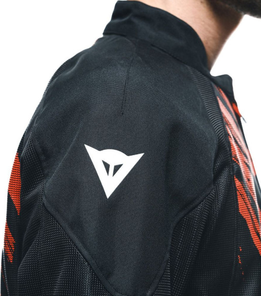 Geaca Moto Racing Textila Herosphere Tex Black/Red/Tarmac 25