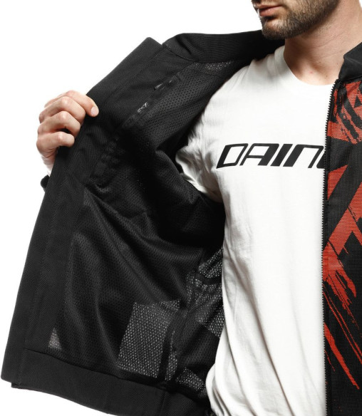 Geaca Moto Racing Textila Herosphere Tex Black/Red/Tarmac 25
