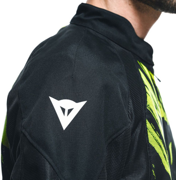 Geaca Moto Racing Textila Herosphere Tex Black/Fluo/Yellow/Tarmac 25