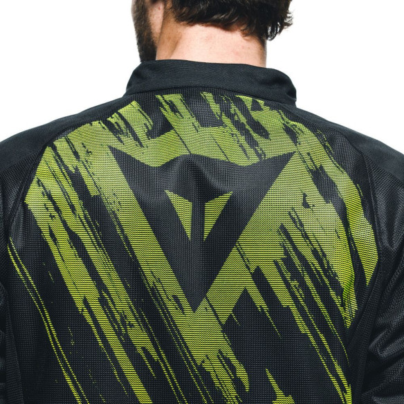 Geaca Moto Racing Textila Herosphere Tex Black/Fluo/Yellow/Tarmac 25