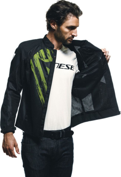 Geaca Moto Racing Textila Herosphere Tex Black/Fluo/Yellow/Tarmac 25