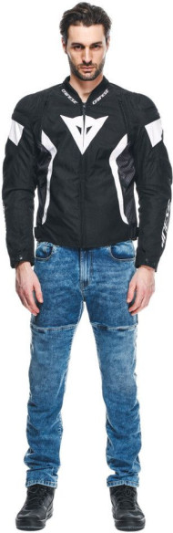 Geaca Moto Racing Textila Avro 5 Tex Black/White/Black 25