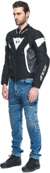 Geaca Moto Racing Textila Avro 5 Tex Black/White/Black 25