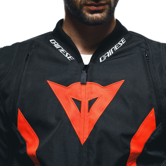 Geaca Moto Racing Textila Avro 5 Tex Black/Red/Fluo/White 25