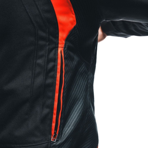 Geaca Moto Racing Textila Avro 5 Tex Black/Red/Fluo/White 25