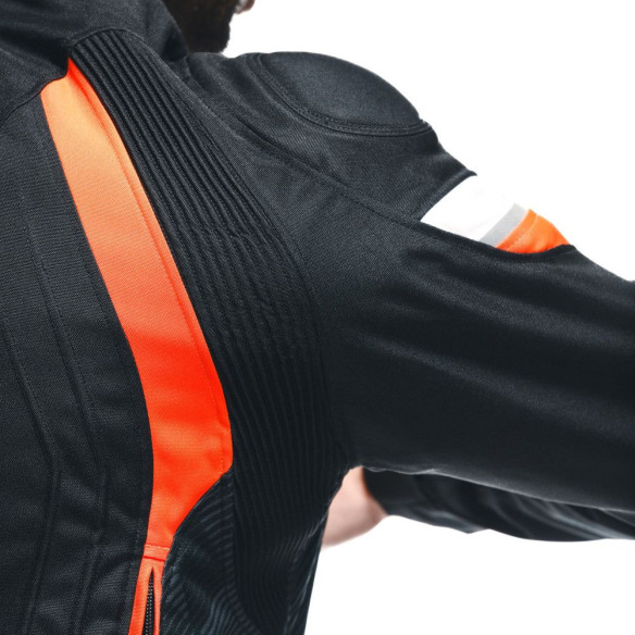 Geaca Moto Racing Textila Avro 5 Tex Black/Red/Fluo/White 25