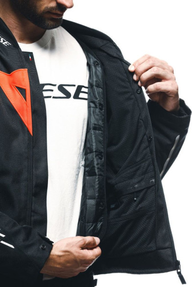 Geaca Moto Racing Textila Avro 5 Tex Black/Red/Fluo/White 25