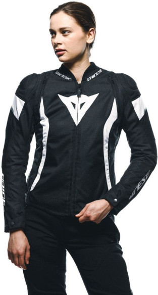 Geaca Moto Racing Textila Dama Avro 5 Tex Black/White/Black 25