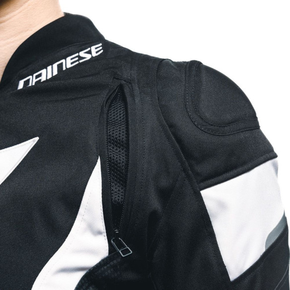Geaca Moto Racing Textila Dama Avro 5 Tex Black/White/Black 25