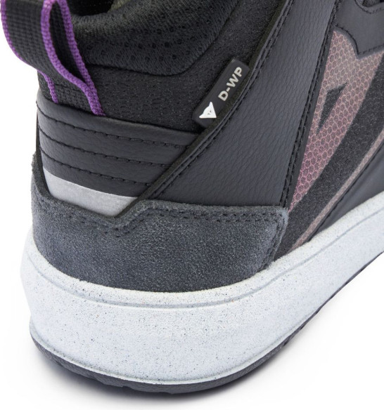 Ghete Moto Dama Suburb D/Wp Black/White/Metal/Purple 25