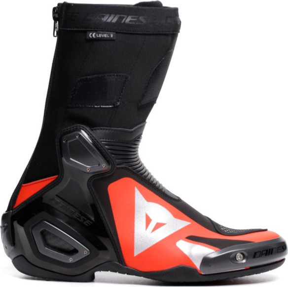 Cizme Moto Racing Axial 2 Black/Red/Fluo 25