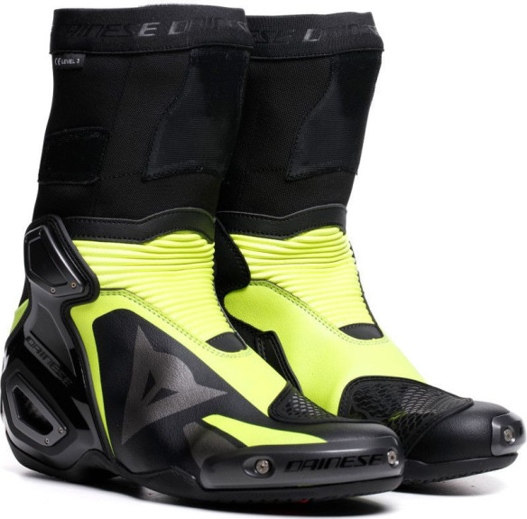 Cizme Moto Racing Axial 2 Black/Yellow/Fluo 25