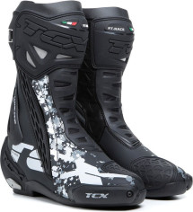 Cizme Moto Racing RT/Race Black/White/Grey 25