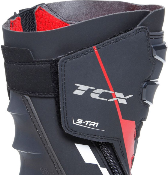 Cizme Moto Racing S/TR1 Black/Rred/White 25