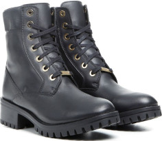 Ghete Moto Dama Lady Smoke WP Black 25
