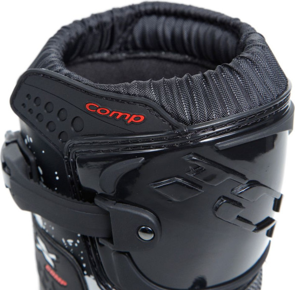 Cizme Moto MX/Enduro Copii Comp Kid Black/Black/White 25