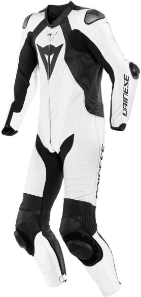 Combinezon Moto Piele Laguna Seca 1PC Perf. White/Black 25
