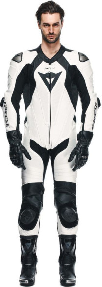 Combinezon Moto Piele Laguna Seca 1PC Perf. White/Black 25