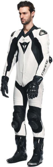 Combinezon Moto Piele Laguna Seca 1PC Perf. White/Black 25