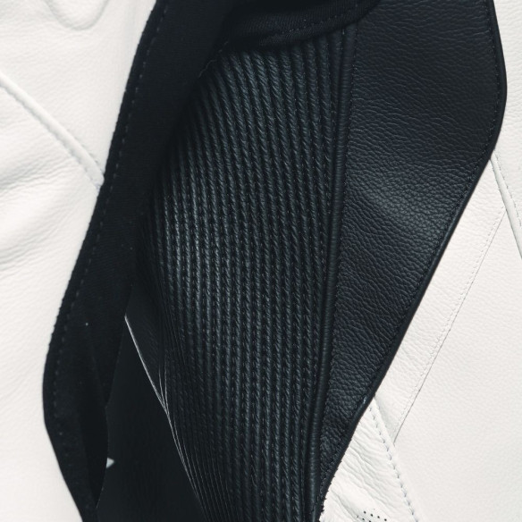 Combinezon Moto Piele Laguna Seca 1PC Perf. White/Black 25