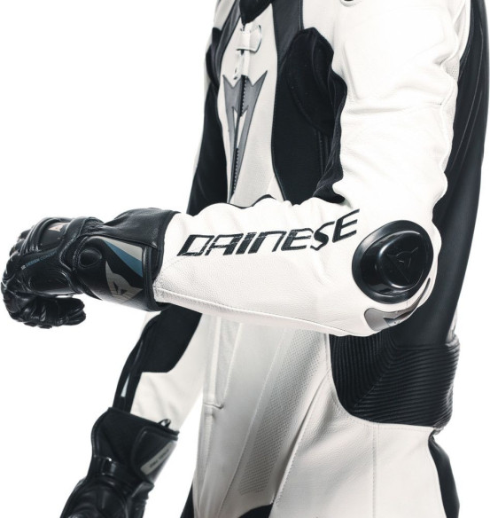Combinezon Moto Piele Laguna Seca 1PC Perf. White/Black 25
