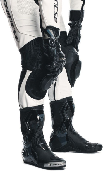 Combinezon Moto Piele Laguna Seca 1PC Perf. White/Black 25