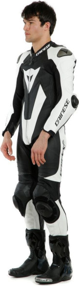 Combinezon Moto Piele Laguna Seca 1PC Perf. S/T Black/White 25