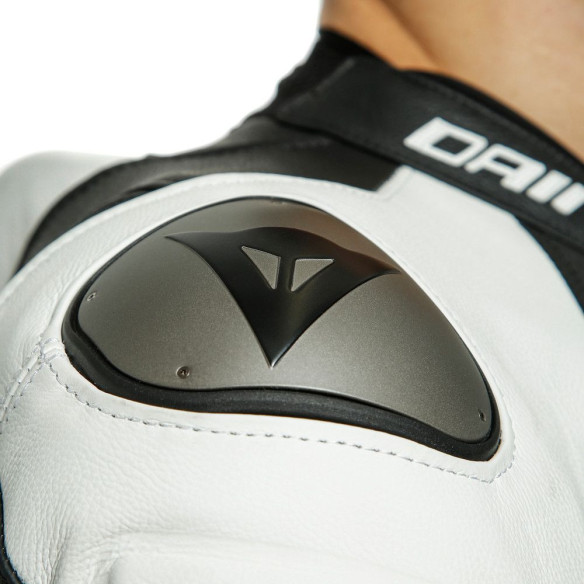 Combinezon Moto Piele Laguna Seca 1PC Perf. S/T Black/White 25