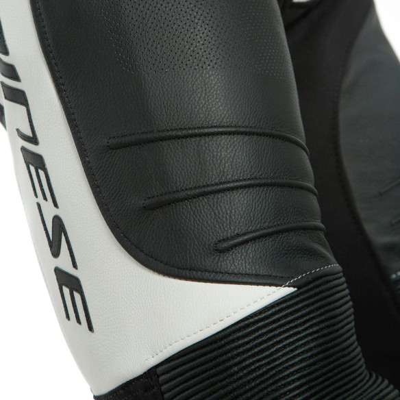 Combinezon Moto Piele Laguna Seca 1PC Perf. S/T Black/White 25