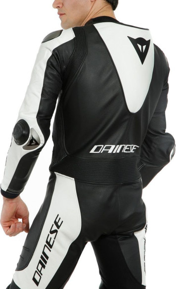 Combinezon Moto Piele Laguna Seca 1PC Perf. S/T Black/White 25