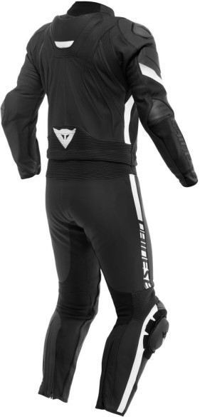 Combinezon Moto Piele Avro 4 2PCS S/T Black/White 25