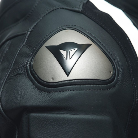 Combinezon Moto Piele Avro 4 2PCS S/T Black/White 25