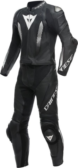 Combinezon Moto Piele Laguna Seca 5 2PCS Perf. Black/Black/White 25