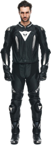 Combinezon Moto Piele Laguna Seca 5 2PCS Perf. Black/Black/White 25