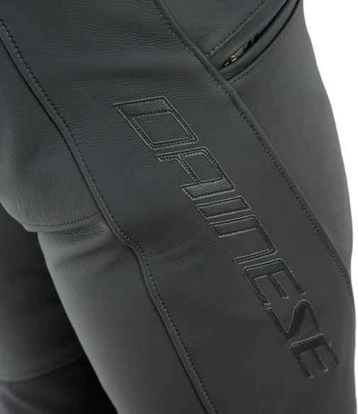 Pantaloni Moto Piele Pony 3 Black/Matt 25