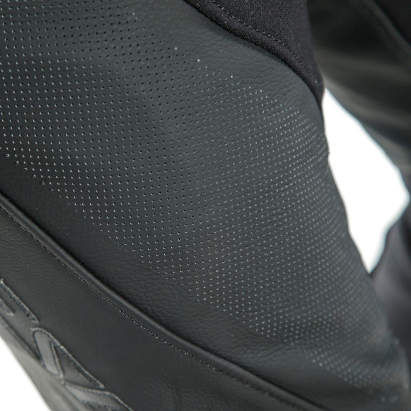 Pantaloni Moto Piele Pony 3 Perf. Black/Matt 25