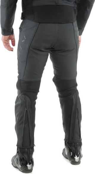 Pantaloni Moto Piele Pony 3 Perf. Black/Matt 25