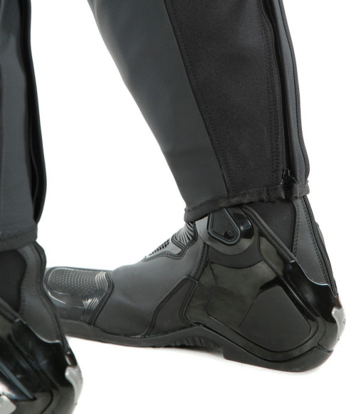Pantaloni Moto Piele Pony 3 Perf. Black/Matt 25