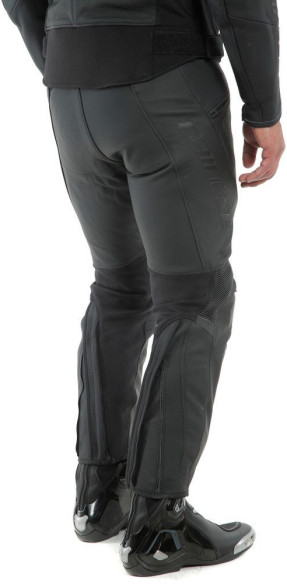 Pantaloni Moto Piele Pony 3 Perf. Black/Matt 25