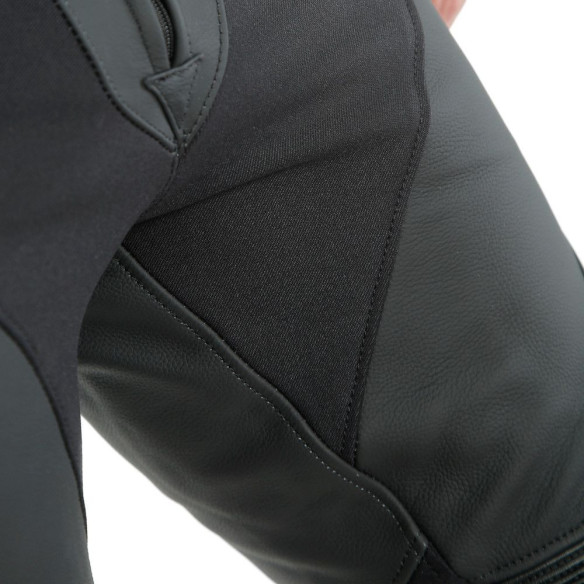 Pantaloni Moto Piele Pony 3 S/T Black/Matt 25