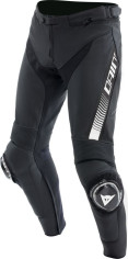 Pantaloni Moto Piele Super Speed Black/White 25