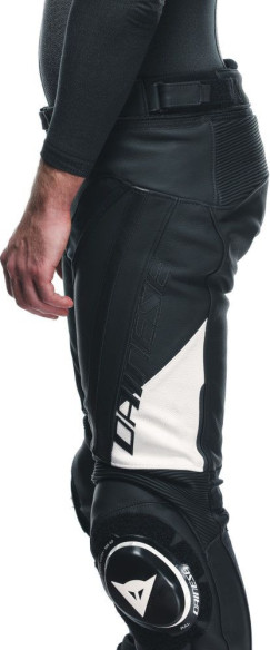 Pantaloni Moto Piele Delta 4 Black/White 25