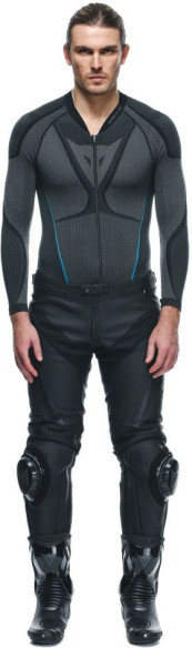 Pantaloni Moto Piele Delta 4 S/T Black/Black 25