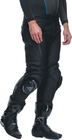 Pantaloni Moto Piele Delta 4 S/T Black/Black 25